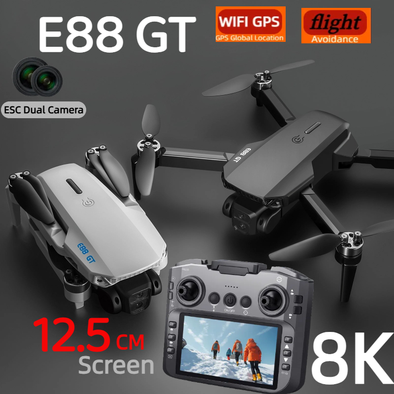 E88GT Drone 8K Professional HD - Jjrc Drone X12 review and price